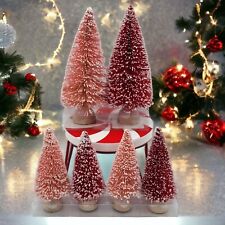 Wondershop at Target Pink Mini Bottle Brush Flocked Christmas Tress picture