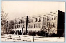 Sheridan Wyoming WY Postcard RPPC Photo High School Building c1910's Antique picture