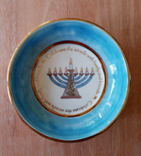 Russ Berrie Judaica Hanukkah Celebrate The Miracle with Family and Friends Bowl picture