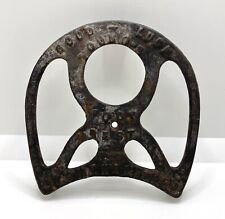 Antique Cast Iron Horseshoe Design Youngs Foot Rest Stand Made In Stoneham Mass picture