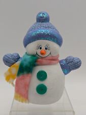 Homemade Vintage Ceramic Snowman Figurine 5.25