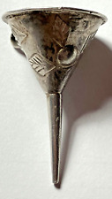 Antique Sterling Silver Taxco PERFUME FUNNEL, Petite&Ornate, 1-5/8