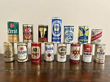 Vintage International Foreign Empty 15 Beer Can Lot Modelo, Polar, Kirin, Tecate picture