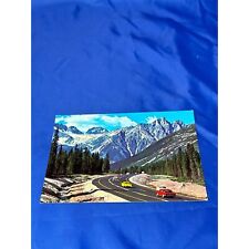 Rogers Pass TransCanada Highway British Columbia postcard chrome divided back picture