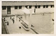 Swimming Pool Olympic Hot Springs WA Washington c1955 Ellis RPPC Postcard E8 picture
