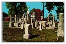 Mayfield KY Kentucky Wooldridge Monuments Maplewood Cemetery Chrome Postcard picture