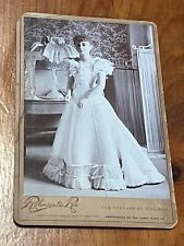 1893 Chicago Worlds Fair Libbey Co glass dress photo Princess Spain cabinet card picture