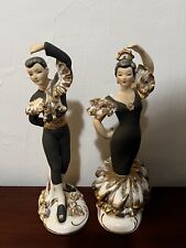 Lefton China Spanish Dancers Couple Figurine 10 inches Tall Vintage 1956 picture