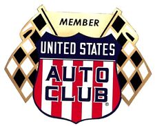 USAC United States Auto Club Die Cut Plastic 