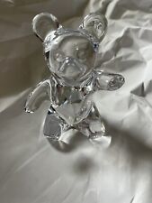 Vtg DAUM France Signed Crystal Glass Teddy Bear picture