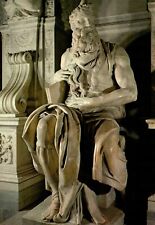 Moses By Michelangelo Rome Italy Postcard picture
