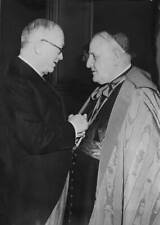 Cardinal Roncalli And French President Vincent Auriol 1953 Old Photo picture
