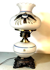 VTG M.C. CO, GIM 644 MID CENTURY DOUBLE HURRICANE EAGLE PARLER TABLE LAMP (EY) picture