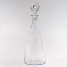 Antique American Glass Taper Wine Decanter & Mold Blown Stopper, 18th/19th C. picture