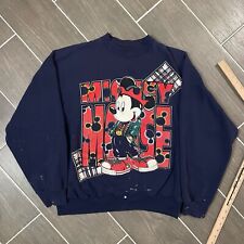 Vintage Hip Hop Mickey Mouse Unlimited Sweatshirt Jerry Leigh Mens Medium BOXY picture
