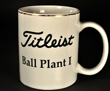 Vintage Titleist Golf Coffee Mug Gray Ball Plant I 1999 Associate Accomplishment picture