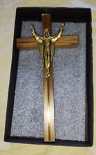 CHAPEL CRAFT by Mark Thomas 10” Walnut Cross Crucifix CC2126-LB-10 Retired Style picture