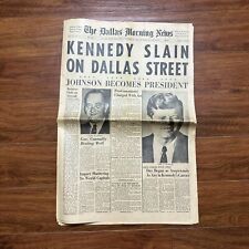 Original Dallas Morning News Kennedy Slain November 23, 1963 First Issue picture