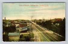 Dunkirk NY-New York, View of Third Street Looking East, Vintage Postcard picture