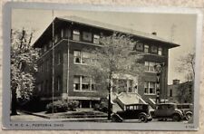 Vintage Postcard c1939 Fostoria Ohio ~ Front View YMCA Building Signage Old Cars picture