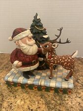 Retired - 2007 Jim Shore Rudolph Traditions #4008338 - Rudolph and Santa picture
