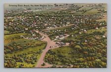 Postcard Aerial View Entering Front Royal Virginia From The Skyline Drive c1952 picture