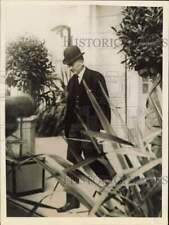 1925 Press Photo British delegation head Austen Chamberlain at Locarno picture