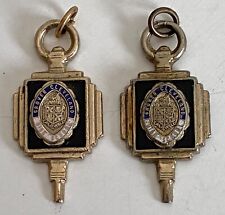 Pair Vintage Grover Cleveland High School Caldwell New Jersey Pendants picture