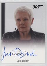 2017 James Bond Archives Final Edition Full-Bleed Skyfall Judi Dench M Auto ob9 picture