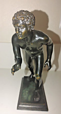 Antique Bronze Running Man Statue . . . Vintage in Excellent Condition picture