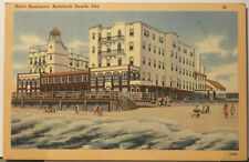 POSTCARD  Rehoboth Beach, DELAWARE Hotel Henlopen WB LINEN POSTED 1950 picture
