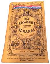 The Old Farmer's Almanac~Robert Thomas~USED~Vintage 1976 Agricultural Info Book picture