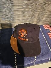 Jagermeister Orange Embroidered Deer Logo Black Strapback Liquor Cap Hat picture