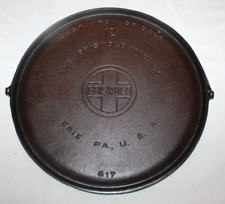 RARE Vintage #12 GRISWOLD Cast Iron Bale Round Griddle Model No. 617 VERY NICE picture
