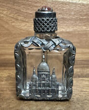 FILIGREE Perfume BOTTLE Very Rare VTG Mini Paris Eiffel Tower/Basilica France picture