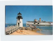 Postcard Rounding The Light In Nantucket Harbor Nantucket Massachusetts USA picture