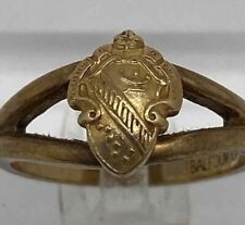 RARE Alpha Phi 10kt Gold Antique Sorority Crest Ring picture