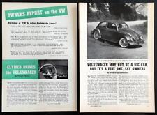 1956 VW Volkswagen Beetle Bug Owners Report pictorial & Floyd Clymer Road Test picture