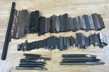 Vintage Machinists Lot Of 89 Lathe Tools Cutting Bits picture
