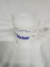 VINTAGE ANCHOR HOCKING, FIRE KING, WHITE CASTLE COFFEE MUG, OVEN-PROOF MADE USA picture