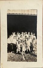 RPPC Natrona Pennsylvania Large Group of Children Real Photo Postcard c1910 picture