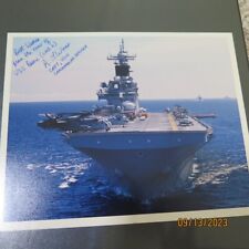 USS Essex (LHD-2) - US Navy CO signed ship photo. picture