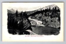 Banff AB-Alberta Canada, Bow River Falls, Antique, Vintage Postcard picture