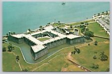 Post Card Aerial View of St. Augustine, Florida Castillo De San Marcos H210 picture