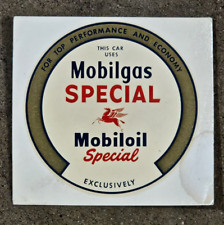 RARE Original 1954 water Decal MOBILGAS Special Gas Oil vintage auto car hot rod picture