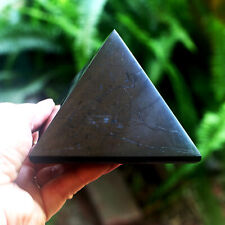 HUGE Shungite Pyramid 4 inch 100mm 1.37lb BETTER Than Orgone EMF & 5G Protection picture