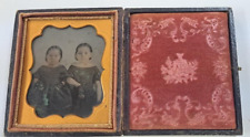 Rare Ambrotype photo of Twin Girls picture