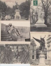 France Famous People 130 Vintage Postcards Pre-1940 (L3754) STATUES picture