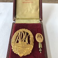 RARE VINTAGE ADAC Brooch Gau Württemberg Golden Award Number 362 Lapel Pin picture