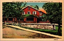 Vtg Hendersonville North Carolina NC Kanuga Lake Inn 1930s Linen View Postcard picture